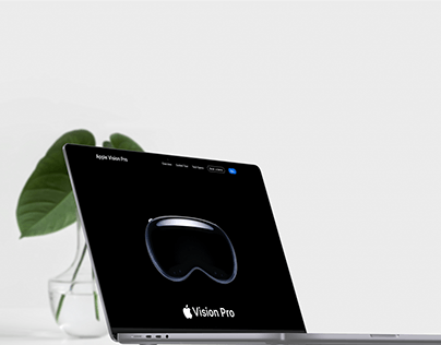 Apple Vision Pro Landing page animation