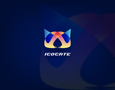 ICOCATE Logo | Logo For Sale | Animal Gradient Logo