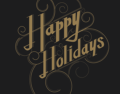 Lettering - Happy Holidays