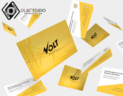 Yellow Business Card for Volt