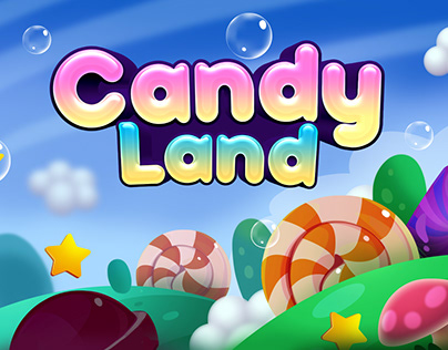 Candy land game art