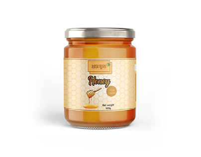 Honey product label design