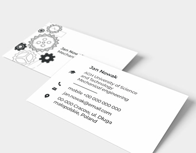 Engineer's Personal Business Card Design