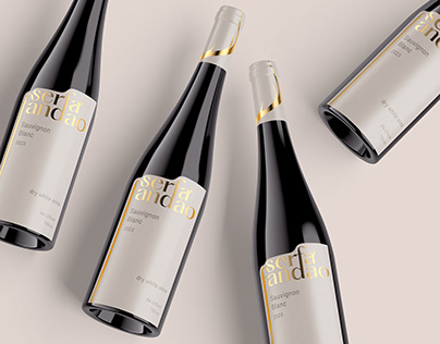 Serfa Fandao wine label design