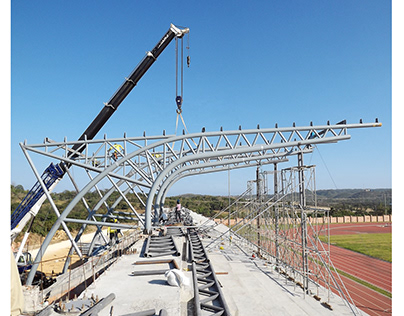 Steel Structure Canopy For Bleachers