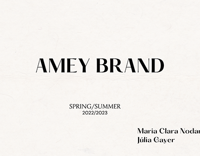Projeto da marca Amey Brasil