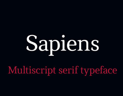 Sapiens – Serif Typeface