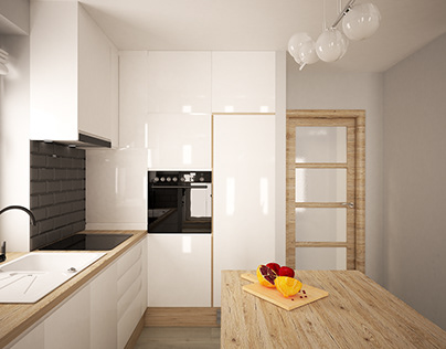Kitchen interior design, Poznań, Poland