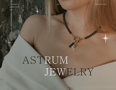 Astrum jewelry | E-commerce jewelry online store design