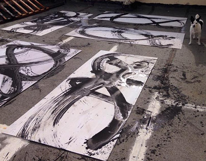 Large-scale Gestural Painting