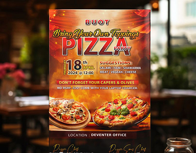 Pizza Party Flyer/Poster