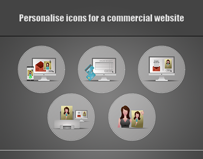 Personalize icons for a commercial website