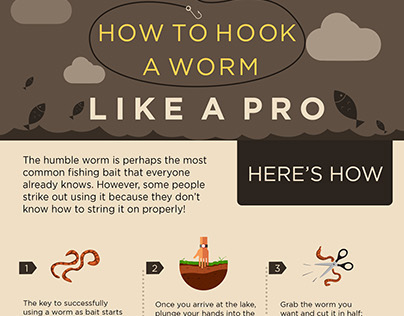 How to Hook a Worm Infographic