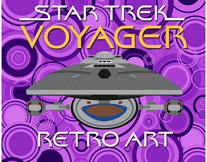 Star Trek: Voyager Retro Poster Art