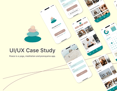 Yoga application UI/UX design, prototyping