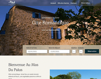 Landing Page for Le Mas Du Palus