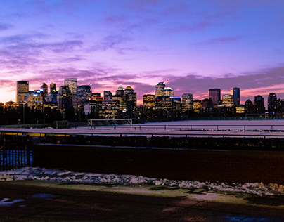 Morning Calgary Skyline