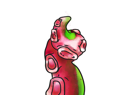 Octopus tentacle, illustration