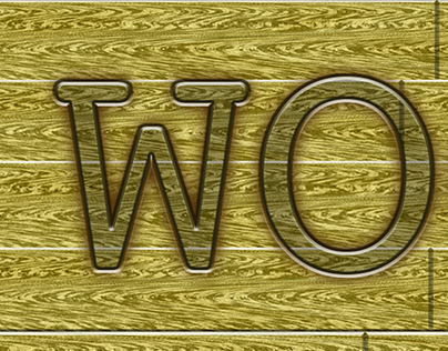 wood text effect