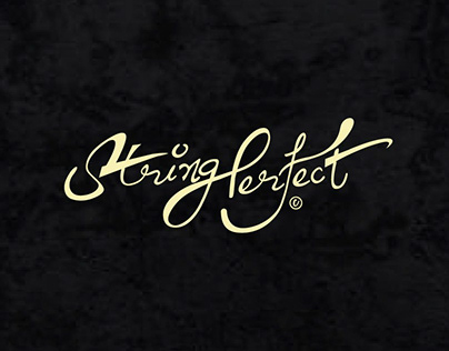 Hand lettering design - String Perfect typography