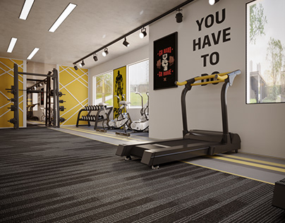 Gym Interior 3d Visualization