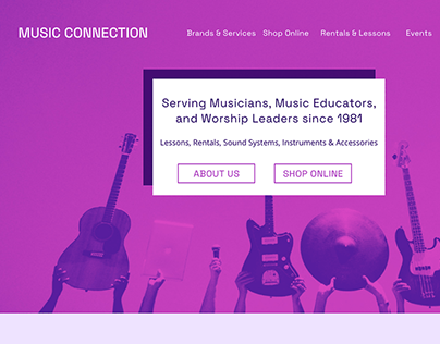 Unsolicited Web Redesign: local music store