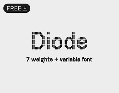 Project thumbnail - Diode — Free Font