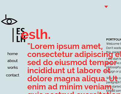 ESLH - Portfolio website.