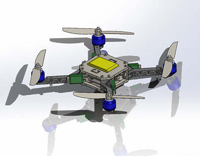 Modelling of Quadcopter on SolidWorks