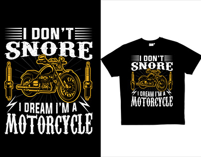 Motocycle T shirt Design
