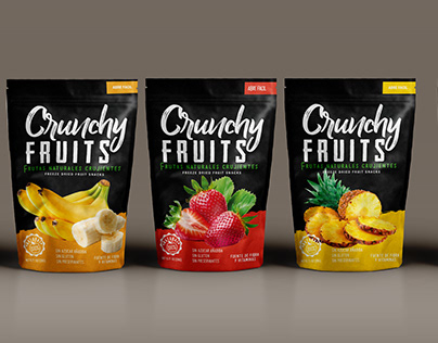 CRUNCHY FRUITS brand identity / packaging design