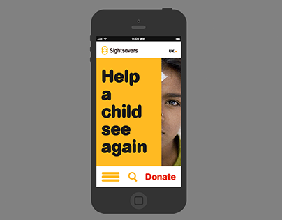 Sightsavers site redesign