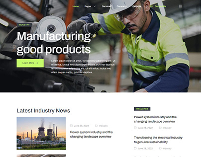 Project thumbnail - Industry & Manufacturing WordPress Website | Web Design