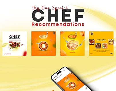 Chef Recommendations | Social Media Post Design | Food