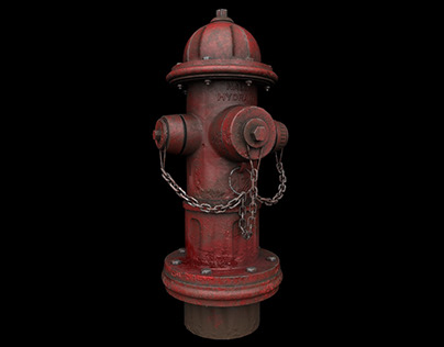 Game Asset - Fire Hydrant 4k Textures