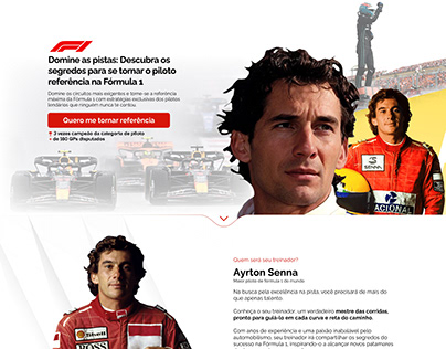 Página de Vendas - Ayrton Senna (Landing Page)