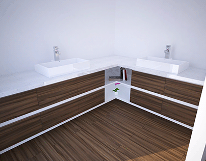 3d floating drawer bathroom vanity