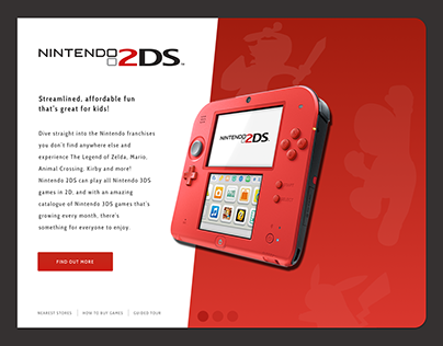 Nintendo 2DS - Throwback - UI. #dailyui #003