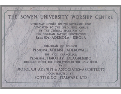 Front-End Web Design for Bowen University Chapel
