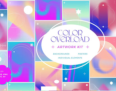 Color Overload Gradients Artwork Kit