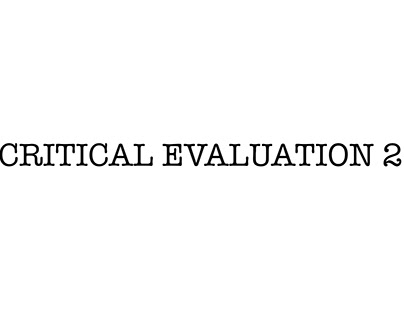 Critical Evaluation 2