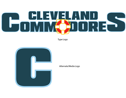 Cleveland Commodores Typelogos