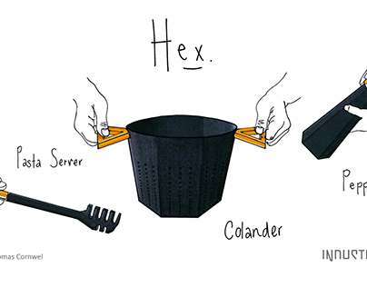 Hex - designer kitchen utensils