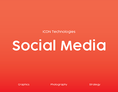 Social Media Graphics, Photography & Strategy for ICON
