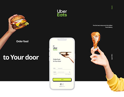 Uber Eats mobile app UI design