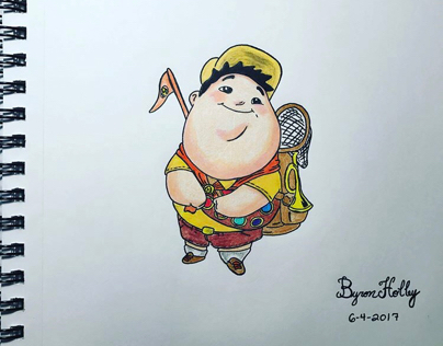 From The Movie UP “Russel” Illustration
