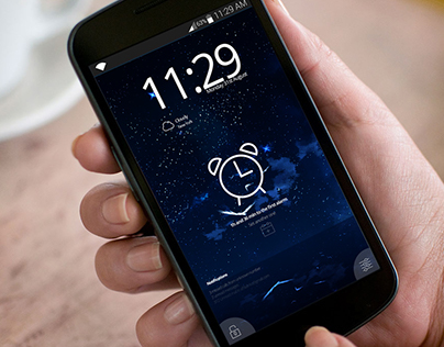 Free PSD android Alarm app design