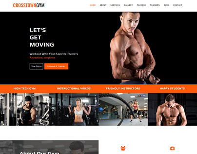 CrosstownGym – Gym and Fitness Website Template