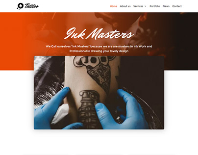 Tattoo - wordpress website