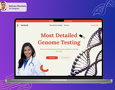 Genomics/DNA/ Healthcare Landing Page - Labs/ Hospitals